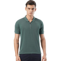 FYLTR Men's Solid Regular Fit Polo Shirt (FYLSS23MP-006_Ever Green 2XL)