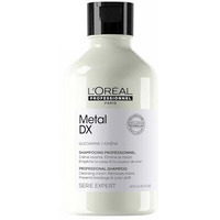 Loreal Professionnel Metal Dx Anti-Metal Sulfate-Free Cleansing Cream Shampoo - 300Ml | Professional Shampoo For Less Breakage, Get Strong & Shiny Hair | With Glicoamine | For Men & Women