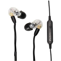 Shure Se215-Cl-Uni Sound Isolating Earphones With Inline Remote&Mic,Over Ear,Wired,Black