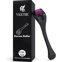 Valkyrie Derma Roller With Titanium Alloy Micro Needles And Storage Case For Scalp, Face And Beard- 0.50Mm