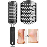 Zorbes Stainless Steel Rasp Callus Filer Blade Foot Care Foot Scraper, Easy Use And Clean, Callus File For Wet And Dry Feet (Pack Of 1, Black)