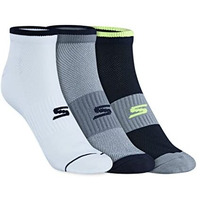Skechers Polyester -Men's Ankle Length Socks & Hosiery-S20045Id-Nvgy-S20045Id-Nvgy Uk-Large-Blue