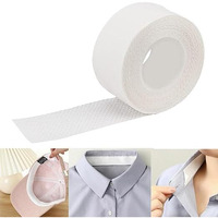 Chidakash Collar Protector Sweat Pads Shirt Neck Liner Sweat Absorbing Pad Disposable Self-Adhesive Invisible Collar Tape T-Shirt, Hat Protector With Body & Clothing Prefect Measuring Tape (8M X 2.5Cm)