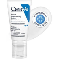 Cerave Pm Facial Moisturizing Lotion For Normal To Dry Skin (52Ml) - Formulated With 3 Essential Ceramides, Niacinamide And Hyaluronic Acid | Ultra Lightweight Night Cream