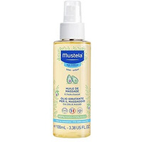 Mustela Baby Massage Oil - 100Ml | Nourishing & Relaxing Massage Oil For Delicate Baby Skin | Clinically Tested, Hypoallergenic & Paraben-Free | Gentle Care For Sensitive Skin