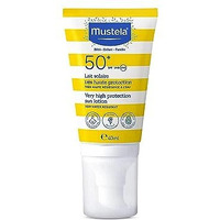 Mustela Sunscreen Spf 50-40Ml: Broad Spectrum Protection For Sensitive Skin, Water Resistant Formula For Babies And Adults