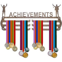 Naitik Creation Medal Hanger For Wall  Medal Holder Display Hanger | Holds Up To 70 Medals | Sports Medal Display | Medals Hanger | Premium Antique Golden (Achievements)
