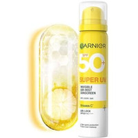 Garnier Superuv Invisible Air Mist Sunscreen Spf50 Pa++++ Uva/B For Broad Spectrum | Application Over Makeup Sunscreen Spray | No White Cast | For All Skin Types | Lightweight | For Men & Women 75Ml