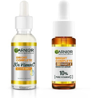 Garnier Bright Complete Vitamin C Serum 15Ml Over Night Serum 15Ml (Pack Of 2) (30 Ml)