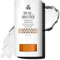 Sotrue Spf 50+ Daily Sunscreen Stick | Lightweight, Water Resistant | No White Cast | Broad Spectrum Pa++++ | Non Sticky With Dewy Finish | Mess Free Sun Protection | Suitable For Face & Body 15G