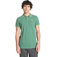 Puma Cotton Men's Letter Print Regular Fit T-Shirt (67040925_Deep Forest M), Green