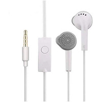 Kanget Ehs61 Wired In Ear Earphones Wired Earphones True Sound Hands-Free With 3.5Mm Jack & With Mic For All Samsung Smartphones (White)