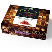 Nutriglow Gold Kesar Facial Kit For Women| 6-Piece Skin Care/Skin Cleanup Set | Targets Signs Of Aging | 250G + 10Ml