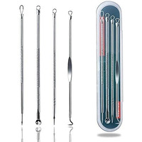 B-Bucket Etsap Stainless Steel Blackhead Remover Pimple Blemish Extractor Remover Tool Set Of 4