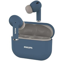 Philips Audio Tat1169Bl/94 True Wireless In Ear Earbuds With Pocket Sized Charging Case, Play Time Upto 55Hrs, 12Mm Dynamic Drivers, Inbuilt Mic, Ipx4 Splash & Sweat Resistant (Blue)