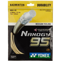 Yonex Nanogy 95 Badminton Strings, 0.69Mm (Cosmic Gold)