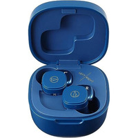 Audio-Technica Ath-Sq1Tw Pbw Wireless Earphones, Bluetooth Compatible, Bluetooth 5.0 Rapid Charging Ipx4 Waterproof Standard, Up To 19.5 Hours Playback Multi-Pairing, Blue