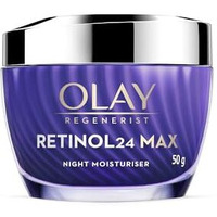 Olay Retinol24 Max Night Cream L Visibly Reduces Fine Lines In 7 Nights | Max Repair, Max Hydration L No Redness Or Irritation | Fragrance Free L Normal, Oily, Dry And Combination Skin L 50G