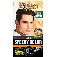Bigen Men's Speedy Color, Hair Color, 80G - Brown Black 102 (Pack Of 1)