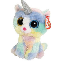 Ty Beanie Boos 6 Heather Uni-Kitty, Perfect Plush!
