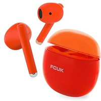 Fcuk Kicks True Wireless Earbuds, Multi Device Connectivity, Type C Charging, Ai-Enc For Call Clarity, Orange - Bluetooth Earbud Tws T01C - In Ear