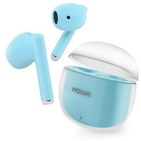 Fcuk Kicks True Wireless Earbuds, Multi Device Connectivity, Type C Charging, Ai-Enc For Call Clarity, Blue - Bluetooth Earbud Tws T01B - In Ear