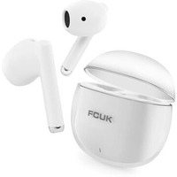 Fcuk Kicks True Wireless Earbuds, Multi Device Connectivity, Type C Charging, Ai-Enc For Call Clarity, White - Bluetooth Earbud Tws T01A - In Ear
