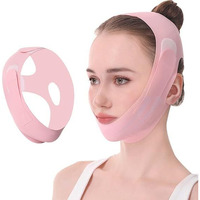 Jicoot V-Line Lifting Chinstrap, V-Line Mask, Chinstrap For Sleeping, Reusable Silicone Face Strap, Chin Up Patch, V-Shaped Belt - Face Tape Jawline Shaper - Self Care Gifts For Women,1 Count