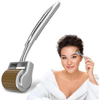 Kliffoo Derma Roller 1Mm For Skin, Hair & Beard  At Home Microneedling Device For Women And Men 192 Titanium Microneedles Derma Roller With Case For Face & Scalp, Safe & Easy To Use