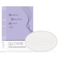 Glutafab Skin Brightening Soap With Glutathione, Kojic Acid, Vitamins C & E, Alpha Arbutin, For Hyperpigmentation, Dark Spots, Excess Oil & Acne Scars, (75 Gm * Pack 3)