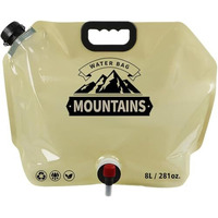 Kitssential 8 Liter Folding Water Storage Bag Pouch For Cycling, Picnic, Outdoor Camping, Road Trip, Traveling Water Carrier Supplies Bag And Container 8L Drinking Water Container Tank (Multicolour)