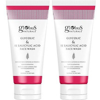 Globus Naturals Pimple Clear Glycolic & 1% Salicylic Acid Face Wash, For Acne & Oil Control, Enriched With Aloe Vera & Vitamin E (100Ml) (Pack Of 2)