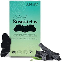 Lumora Nose Strips - Blackheads Removal Strips And White Heads Removal Strips For Women & Men | Cleansing Charcoal & Witch Hazel Effectively Remove Blackheads & Whiteheads (Pack Of 10)
