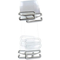 Curated Cart 12 Mm Silicone Transparent Bra Strap For Women Invisible, Transparent, Non-Slip Adjustable Bra Strap Soft Shoulder Strap