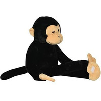 Mirada Cute Hanging Black Velcro Monkey Soft Toy | Gift For Girls/Kids | Stuffed Plush Animal | - 52Cm