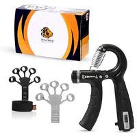 Pro365 Combo Of Counter Hand Gripper And Finger Gripper Finger Exerciser (With Counter Timer)