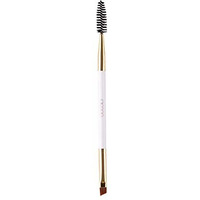 Docolor Duo Eyebrow Brush - Professional Angled Eye Brow And Spoolie Brush - White