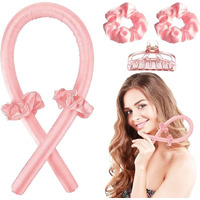 Tresta Heatless Hair Curler For Women | Satin No-Heat Curling Rod Headband For Long Hair | Soft Foam Rollers For Comfortable Overnight Curls | Silk Curlers With Accessories | Perfect For Daily Use & Travel