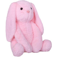 Mirada Cute Pink Bunny Soft Toy For Girls/Kids | Huggable Rabbit With Long Ears | Soft Stuffed Plush Animal | - 35Cm