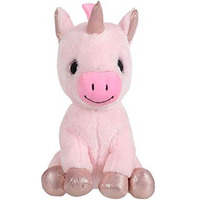 Mirada Enchanting Pink Unicorn Soft Toy For Girls/Kids | Floppy And Glittery With Sparkling Horn | Soft Stuffed Plush Animal | - 25Cm