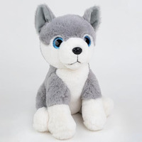 Mirada Cute Grey Glittery Eyes Husky Dog Soft Toy For Girls/Kids | Stuffed Plush Animal | - 25Cm