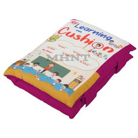Pqlq Mhnt Learning Pillow Cloth Book With English & Hindi Cushion Cotton Books For Kids Baby Children, Pink, 1 Count