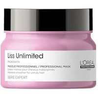 Loreal Professionnel Liss Unlimited Mask For Frizzy & Unruly Hair - 250Ml | Intensive Smoothing Mask For Frizz-Control | Enriched With Pro-Keratin & Kukui Nut Oil | Increases Softness & Shine