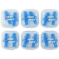 Every Cares Silicone Swimming Earplugs, 6 Pairs, Comfortable, Waterproof, Ear Plugs For Swimming And Showering, With Case (Blue)