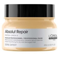 Loreal Professionnel Absolut Repair Mask For Dry & Damaged Hair - 250Ml | Professional Mask For Strengthening And Repairing Hair, With Protein & Omega-9, For Men & Women