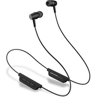 Audio-Technica Wireless Headphones With 200 Hours Standby Time, In-Ear Bluetooth Neckband With Mic & Button Controls, Rich Bass & Hd Sound, Sweatproof, Water Resistant, Magnetic Buds, Clr100Bt (Black)