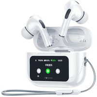 Wk Life Born To Live-Bluetoot 5.4 Wireless In-Ear Earbuds Smart Display Multi Functional Intelligent Screen Earphone Anc Noise Cancellation Hifi Music 6 Mic Enc Noise & 35Db- Black