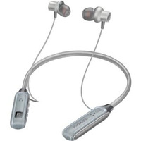 Promate Leap In Ear Neckband Earphones,Premium Dynamic Hd Sporty Neckband Earphones With Bluetooth 5.3,Lcd Battery Display,Anti-Slip Design And 150H Playtime For Bluetooth-Enabled Devices,Grey