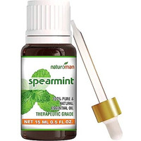 Naturoman Spearmint Essential Oil | For Skin, Hair, Face & Body | Natural & Pure | Suitable For All Skin Types | Multipurpose | Therapeutic Grade | Pack Of 1 | 15 Ml