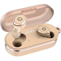 Tozo T10 Bluetooth 5.3 Wireless Earbuds With Wireless Charging Case Ipx8 Waterproof Stereo Headphones In Ear Built In Mic Headset Premium Sound With Deep Bass For Sport Khaki